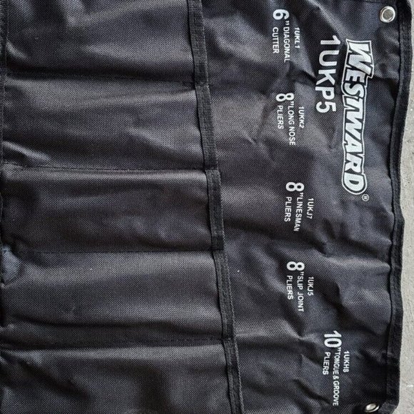 WESTWARD Plier Set: 5 Pliers, Std Cushion Grip, Manual, Pouch, 2 -5 Pliers Range - Picture 2 of 5